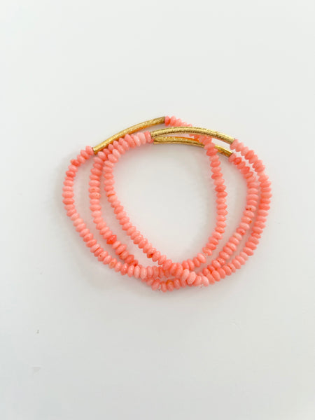 Siesta Key Bracelet in Coral