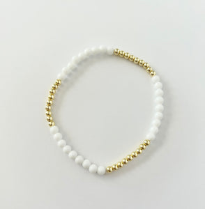 The Jules Bracelet in White