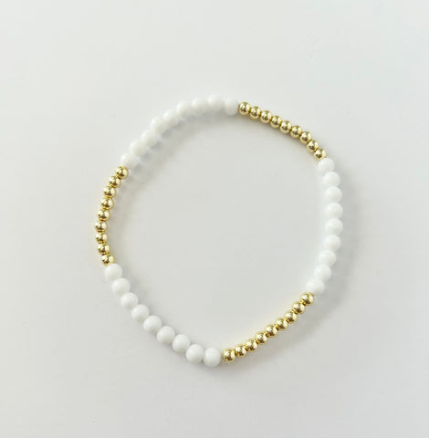 The Jules Bracelet in White
