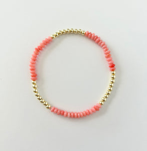 The Jules Bracelet in Coral Pink