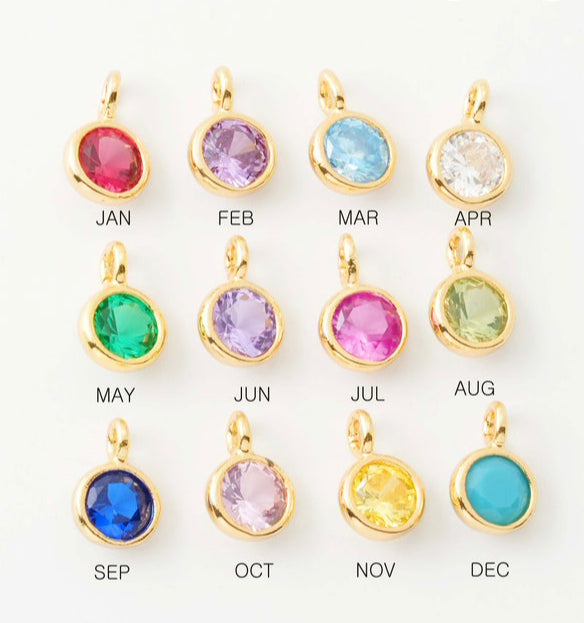 PRE-ORDER Birthstone Charm for Necklace