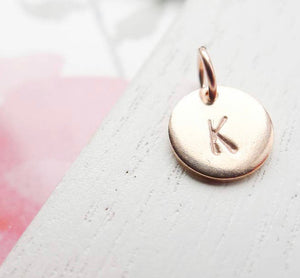 PRE-ORDER Hand Stamped Gold Circle Necklace