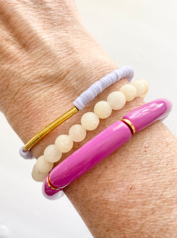 Purple & Lilac Bracelet Set